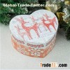 Printed Heart Shaped Gift Paper Box For Christmas