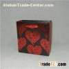 Printed Valentine's Day Gift Paper Bag With Ribbon Handles