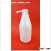300ml 500ml Plastic bottle for shampoo , HDPE lotion pump bottles