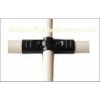 Cross 4 Way Metal Pipe Connectors Nickel / Chrome Plated Pipe Fittings For Workshop