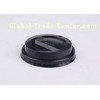 Black 10oz / 12oz / 16oz Paper Cup Lids Sip Cafe Cup Lids For Disposable Coffee Cups