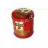 Empty Decorative Custom Gift Round Tin Box With Printing And Embossing