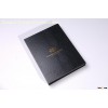 Top-grade leather textured hardcase book with slipcase printer