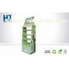 Foldable 3 Tiles Disassemble Beverage Display Floor Stand Shelf For Milk / Tea
