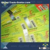 Front side with glue security ticket