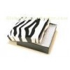 Eco-friendly Zebra Print Recycled Cardboard Gift Boxes for Jewelry Display