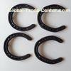 Black Q235 Steel / Iron / Rubber Horseshoes For Horses , U shaped