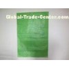 Green Plastic Polypropylene Woven Food , Rice , Flour , grain bags 10kg 25kg