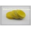 52mm yellow recycling metal bottle caps for cosmetics packaging