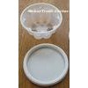 Disposable octagon bulb cupsdisposable plastic ice cream cups 120ml