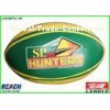 Machine Stitched Customized Size 5 Rugby Balls in PVC Synthetic Leather