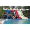 Children Swimming Pool Water Slide 6 Lines For Water Playground