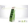 Green Eco - friendly Corrugated Cardboard Magazine Display Stand For Cookbook