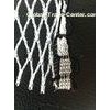 Cusrom white knitted Knotless Net, Ornament nets with PE yarns and PET multi-filament yarns