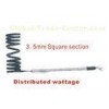 coiled heating elements wattage distribuited 3.5mm square  section