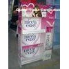 UV coating cardboard point of sale cosmetics / Cosmetic Display Stands showcases