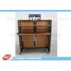 Four-Side Multifunctional Gondola Display Stands Bamboo Wood For Shopping Center