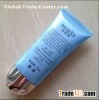 Cosmetic tube with metal cap , PE plastic tube, blue tube