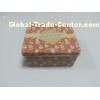 Painted Tin Cookie Containers Tinplate Box For Tea / Food Storage