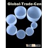 Frosted quartz crystal singing bowl