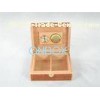 Empty wooden cigar boxes for men , Personalized Solid Pine wood case with veneer