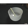 Frosted A# pineal crystal singing bowl 12 inch diameter