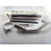 Professional Painting / E-Coating Motorcycle Exhaust Pipe , CNC End Motorcycle Muffler 250CC