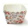 Square Cake Cup Garden Flower Decorative Cupcake Wrappers of party cups personalized