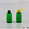 60ml Green PET Boston Rounds Bottle ,bottle with a screw cap