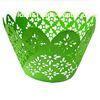 Green Personalized Laser Cut Decorative Cupcake Wrappers holders for decorating