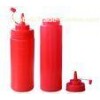 Eco friendly Pear - shaped PP products red tomato sauce Bottle FDA SGS
