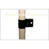 Black SPCC Steel Heavy Duty Pipe Clamps With Electrophoresis Treatment Dia 28mm