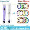 Children 3Doodler Pens Crafting Modeling ABS Filament Arts LED Printer Tool