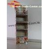 ECO Friendly Laminated Floor Cardboard Display Stand for Foods / Snacks