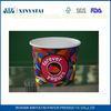 4oz Printed Frozen Yogurt Paper Cup , Disposable Ice Cream Cups with PE Coated Paper