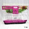 Colorful Printed Frozen Vegetable Food Packaging Plastic Bags With Zipper, Handle Hole