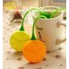 Custom Silicone Lemon Fruit Tea Infuser , Silicone Bulk Tea Infusers