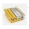 Strong Permanent Sintered NdFeB Gold Plated Magnets N40