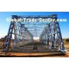 Steel Frame Steel Truss Bridge Single lane For Ferry, Assembly