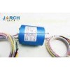 Aluminium 300RPM Electrical Contacts Of Through Bore Slip Ring 2 ~ 36 Circuits ID25.4mm