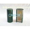 Cardboard and PU leather Cylinder Wine Box / Gift boxes with Hot Stamping