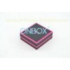 Fashion Cardboard Jewelry Boxes For Women Necklace , Luxury black velvet insert
