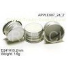 PP Bottles Aluminum Screw Cap , Silkscreen Printing 24 X H15.2mm