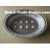 6L Oval Large disposable aluminum roasting pans For Baking Turkey Roaster