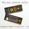 One-way Exhaust Valve Coffee Packaging Bags , PET / VMPET / PE Aluminum Foil Coffee Bag