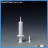 plastic syringe with needle tip cap