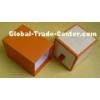 Custom Large Paper Candle  Cardboard Gift Boxes Packaging with Orange Ribbions
