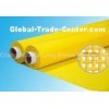 Yellow 80 32T Monofilament Polyester Mesh For Screen Printing , Low Elongation