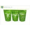 Green Printed Foil Stand Up Pouches , Aluminum Foil Zip Lock Bag 50micron - 200micron