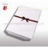 White Gift Boxes With Lids And Ribbon , Garment Packaging Boxes